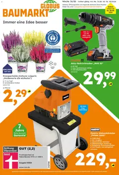 Vorschau von dem Prospekt des Geschäftes Globus Baumarkt, gültig ab dem 31.08.2026