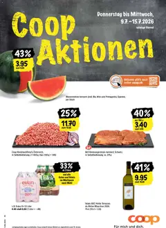 Vorschau des Merkblatts Coop aktionen vom Shop Coop gültig von 09.07.2026 bis 15.07.2026