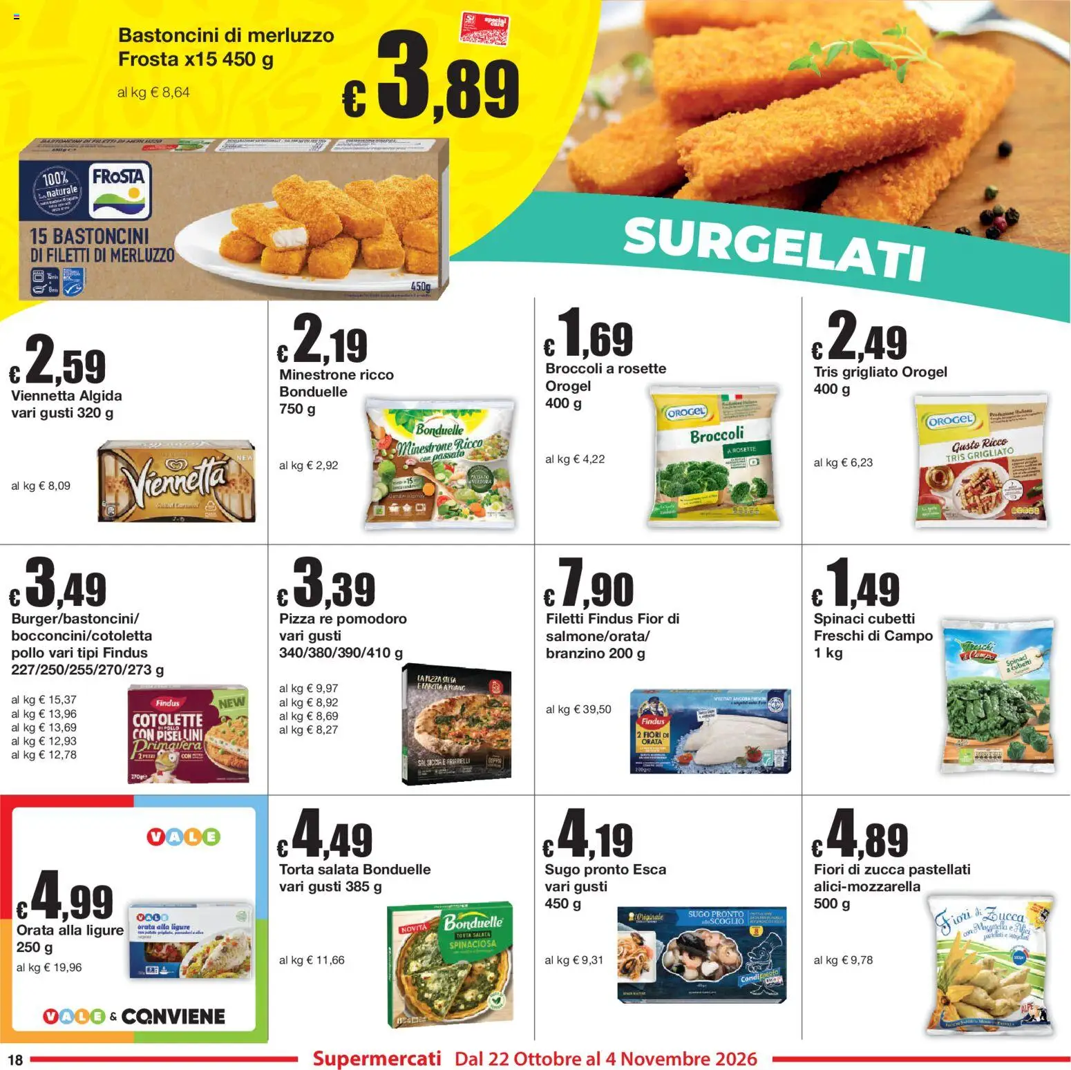 Anteprima dell'opuscolo Sì con Te volantino dal negozio Sì con Te valido da 22/10/2026 - Pizza, Torta, Fiori, Friarielli, Pollo, Broccoli, Branzino, Minestrone