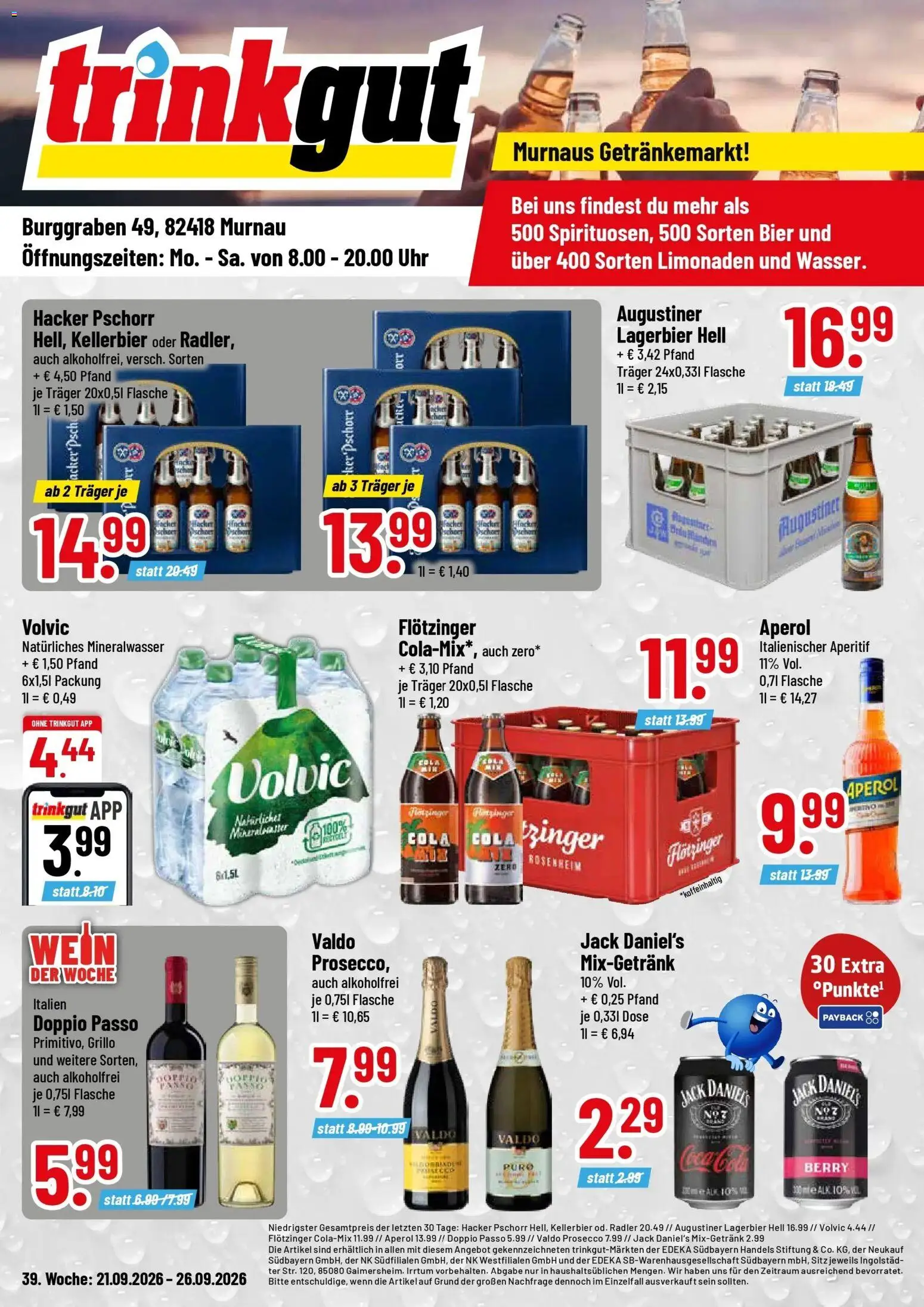 Vorschau von dem Prospekt des Geschäftes Trinkgut, gültig ab dem 21.09.2026