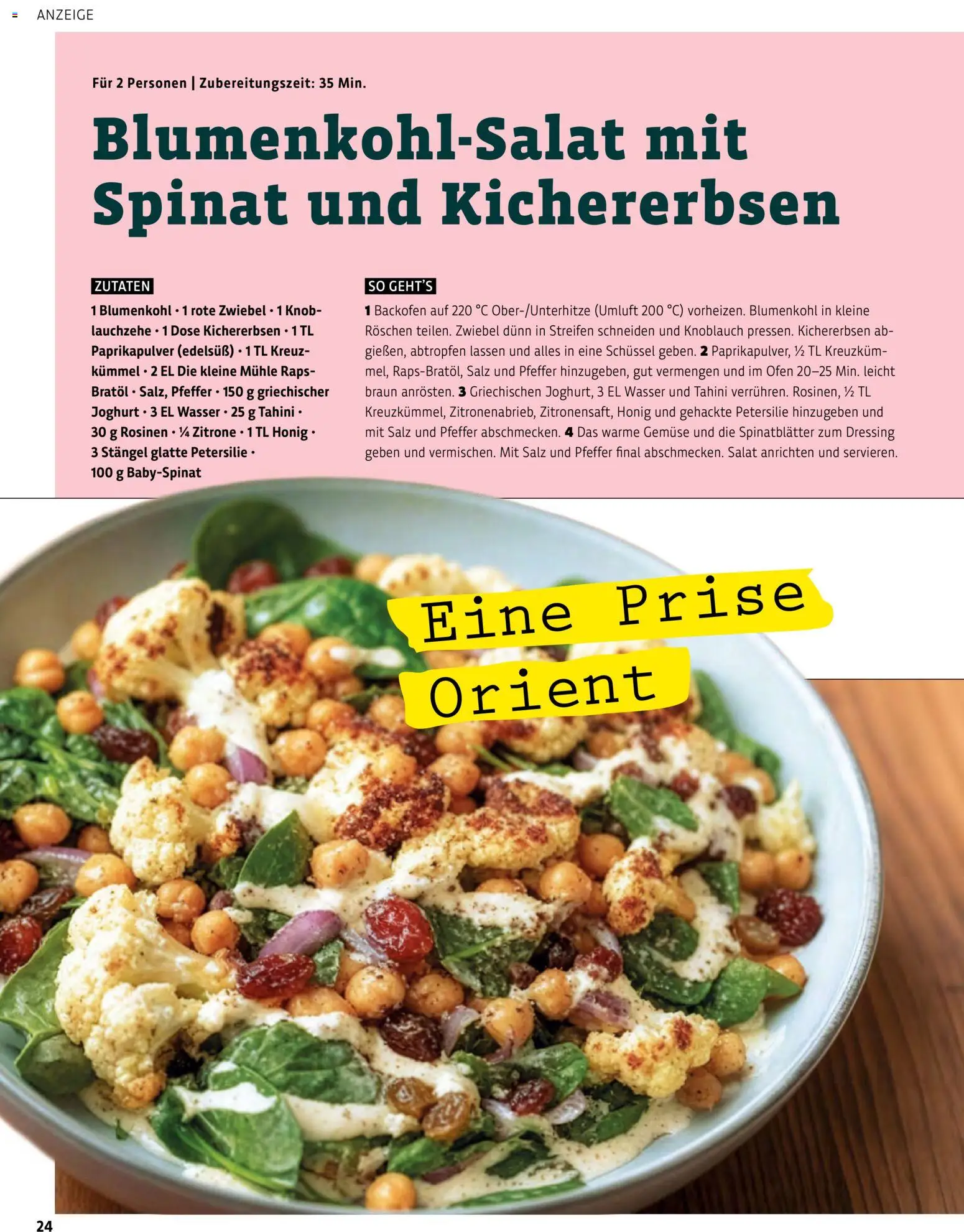 Vorschau von dem Prospekt des Geschäftes BioMarkt, gültig ab dem 17.07.2026 - Wasser, Gemüse, Backofen, Petersilie, Ofen, Salz, Rosinen, Dressing