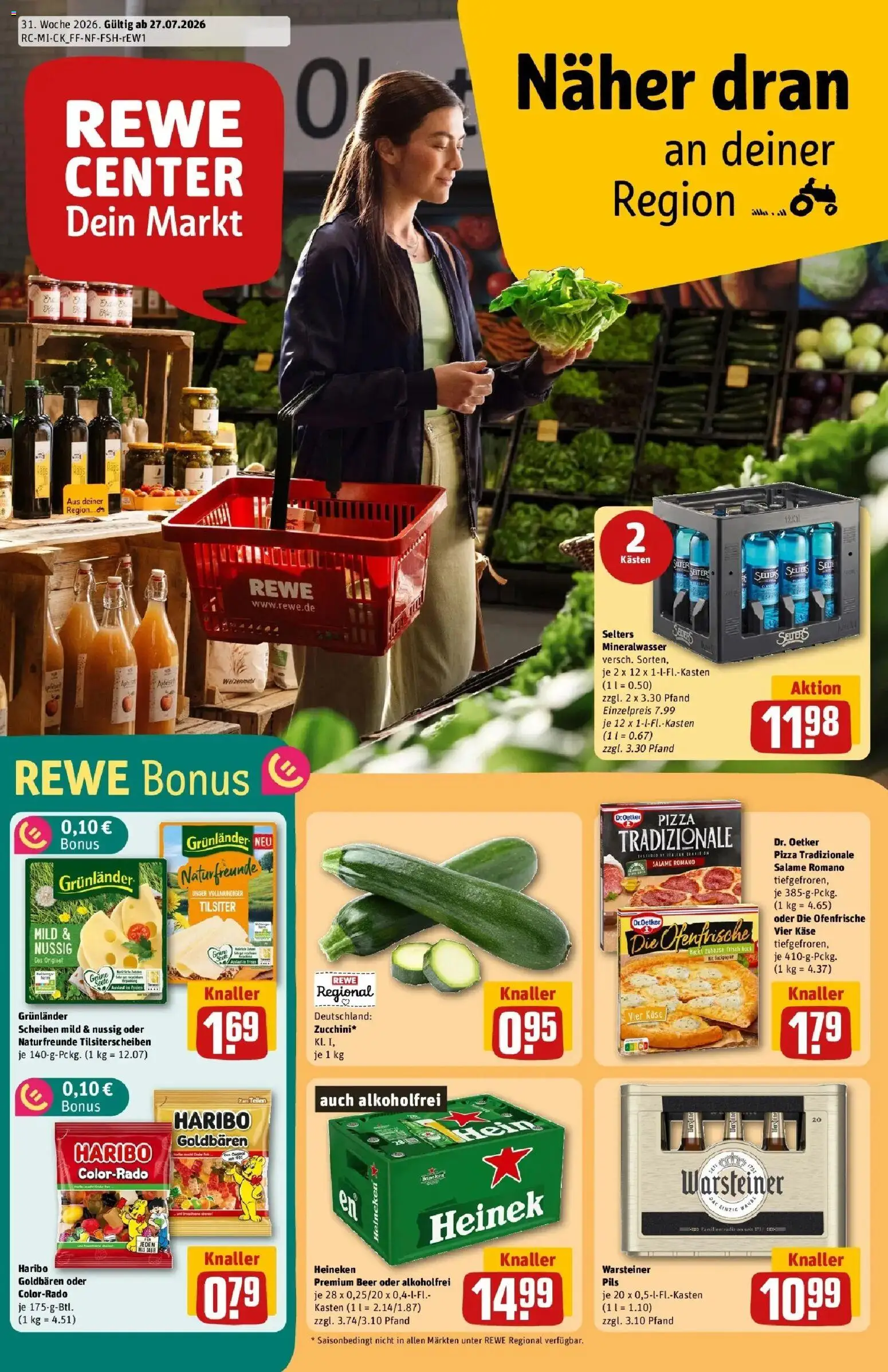 Vorschau von dem Prospekt des Geschäftes Rewe, gültig ab dem 27.07.2026