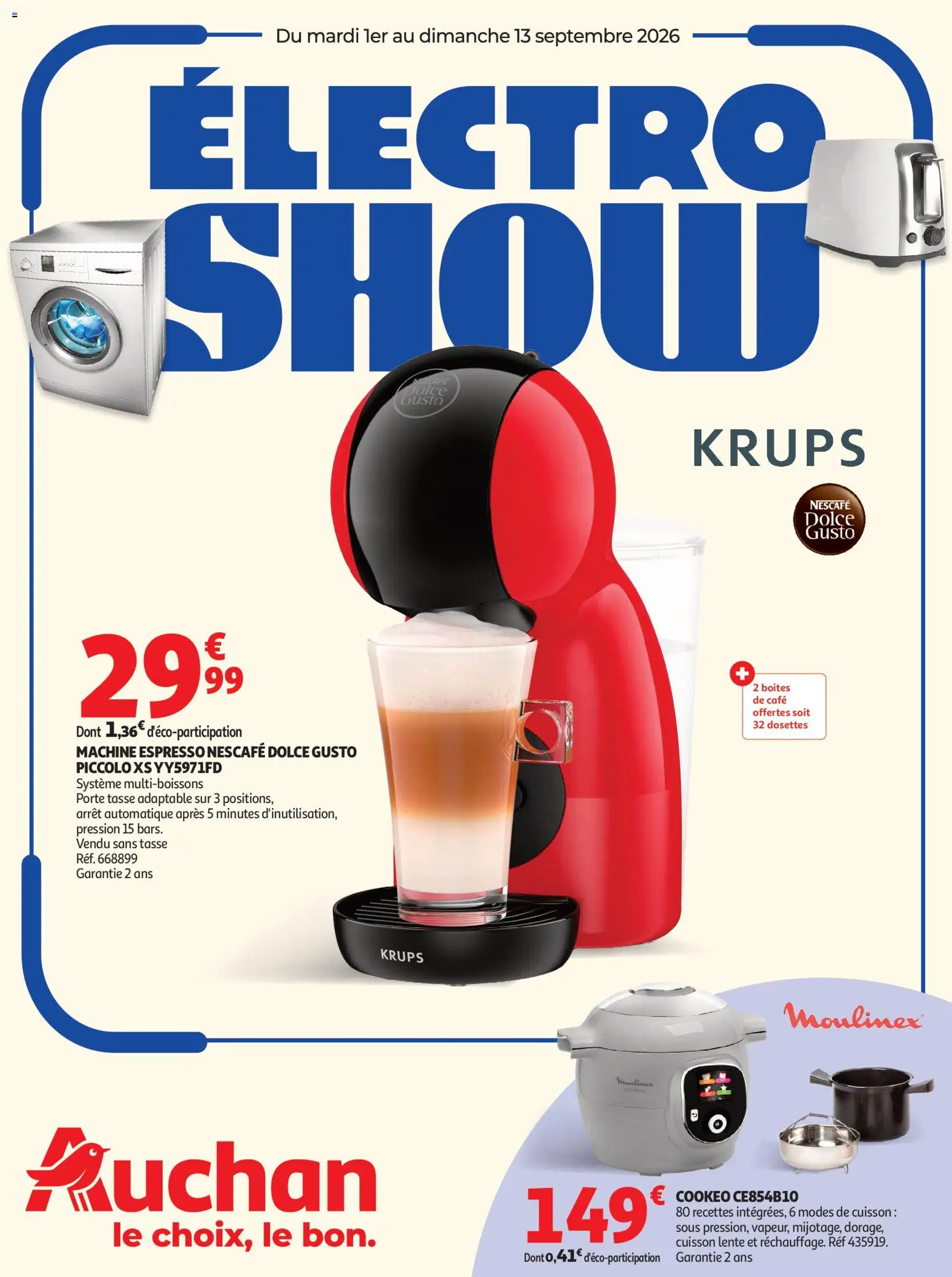 Voorbeeld van Auchan Electroshow van winkel Auchan geldig vanaf 01/09/2026 - Nescafe