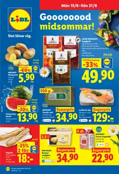Förhandsgranska reklamblad Lidl erbjudanden från butik Lidl gäller från 15/06/2026