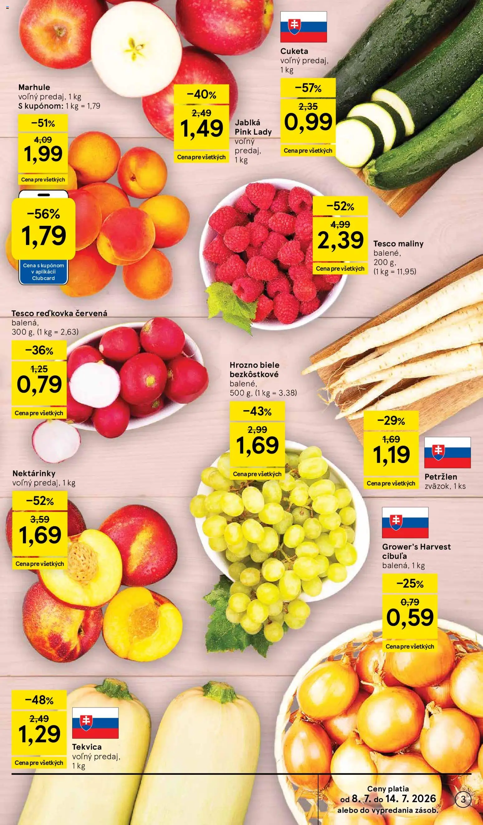 Náhľad Tesco letáku platného od 08.07.2026