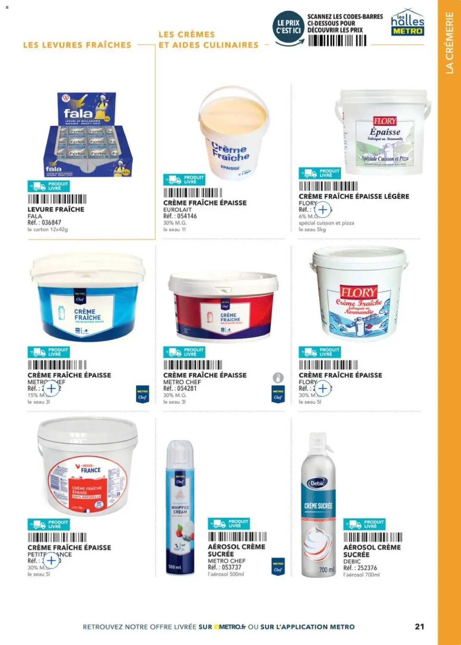 Prévisualisation de METRO - Guide Italie du magasin METRO formulaire valide 28/05/2026 - Pizza, Livre, Crème fraiche, Crème, Levure