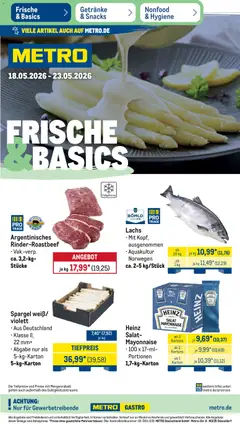 Vorschau von dem Prospekt des Geschäftes Metro, gültig ab dem 18.05.2026