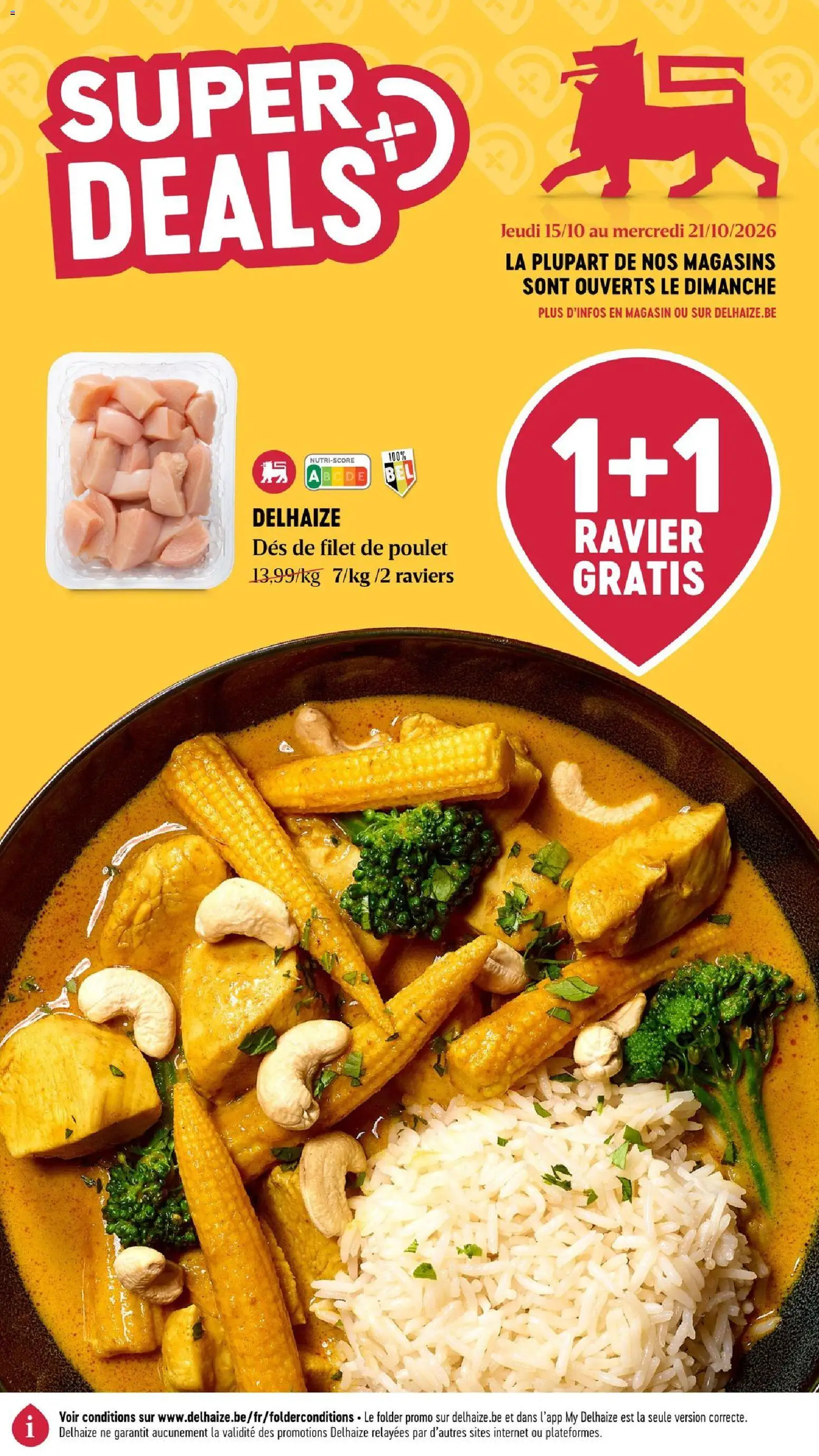 Voorbeeld van Delhaize Publicité van winkel Delhaize geldig vanaf 12/10/2026 - NOS, La, Filet