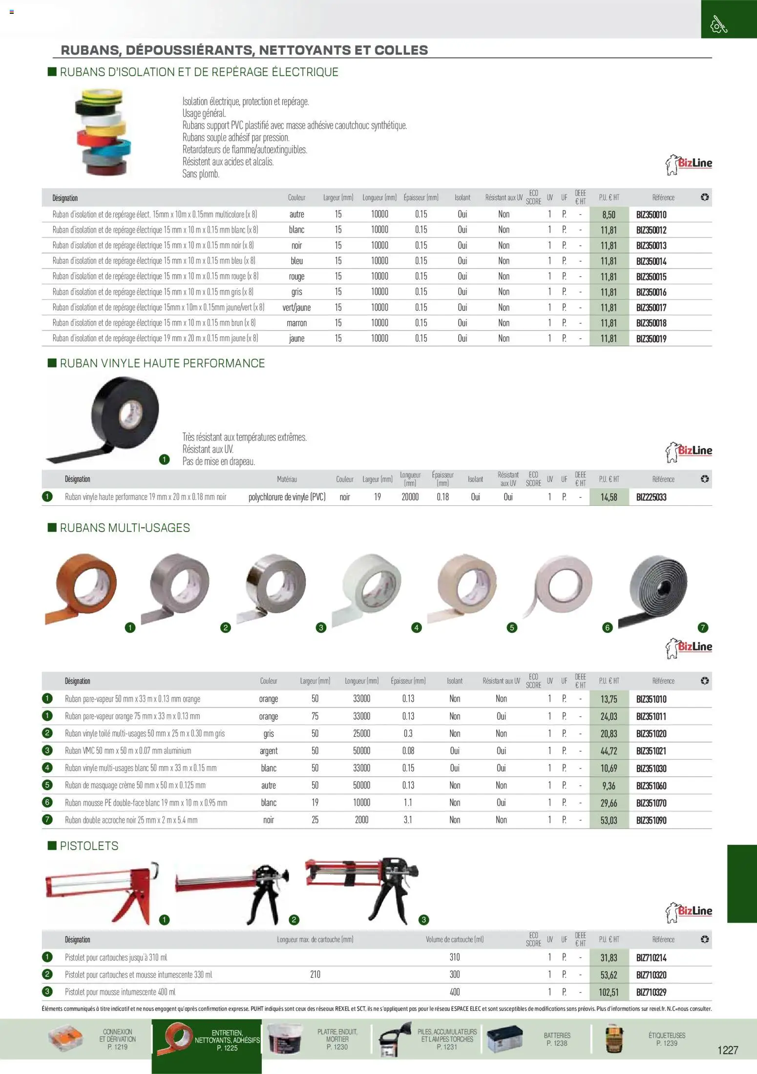 Prévisualisation de Brochure EPI, mesure, outillage, fixations et consommables du magasin Rexel formulaire valide 18/11/2025 - Orange, Mortier, Crème, Mousse, Cartouche, Masse