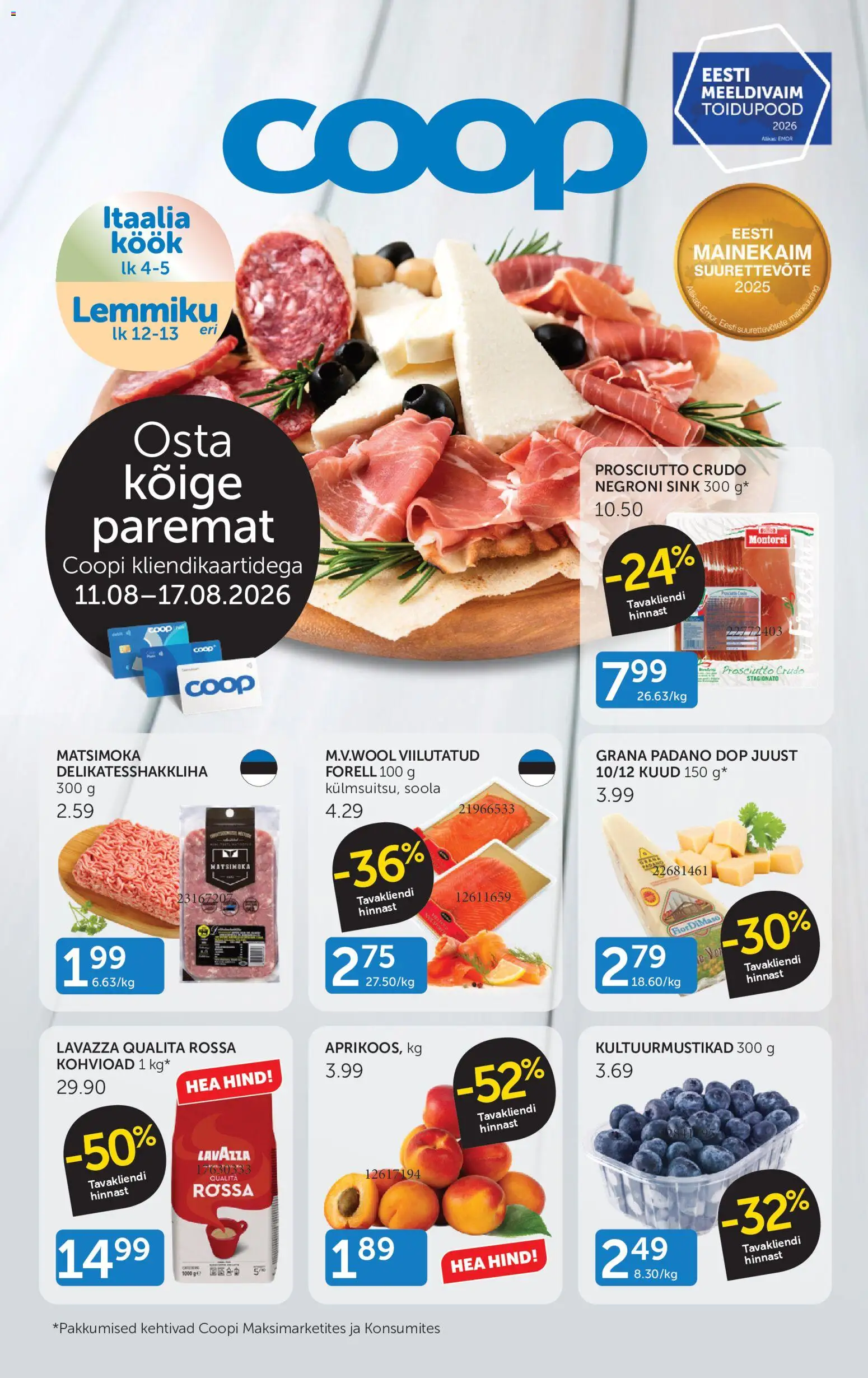 Coop kliendilehe eelvaade alates 11.08.2026