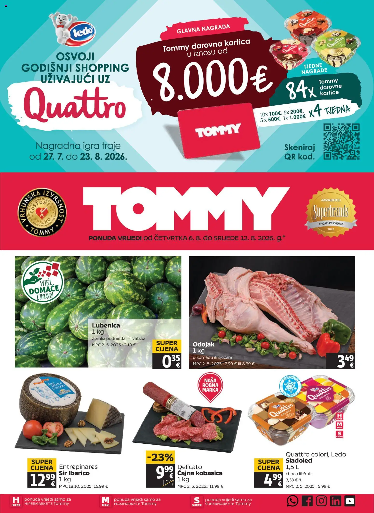 Pregled letka Tommy Katalog trgovine Tommy vrijedi od 06.08.2026