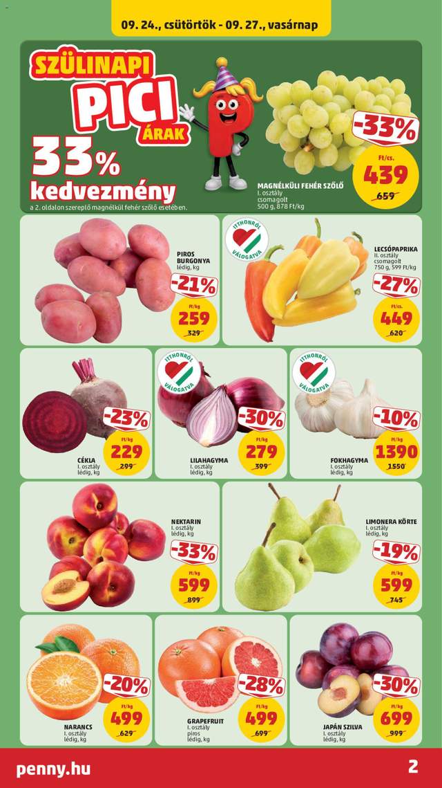 Új Penny akciós újság 09.24.