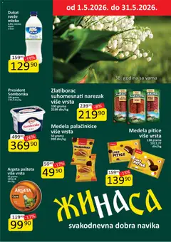 Pregled ŽINASA kataloga - važi od 01.05.2026