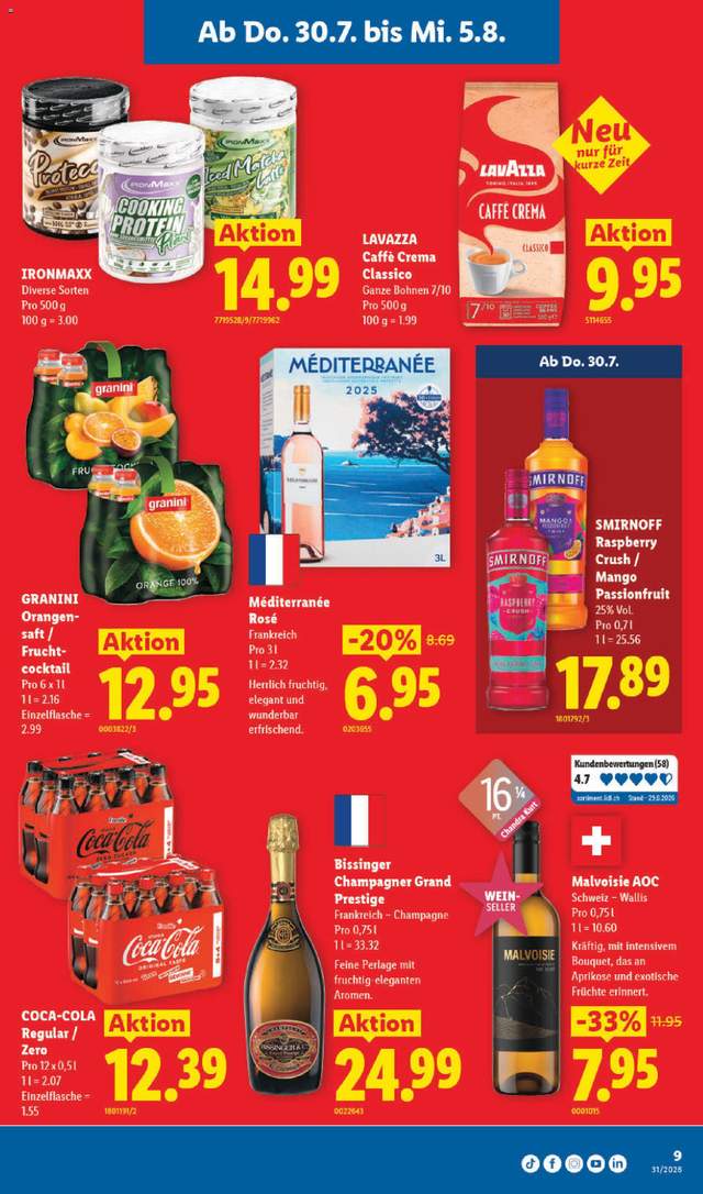 Neue Lidl Aktionen ab 30.07.