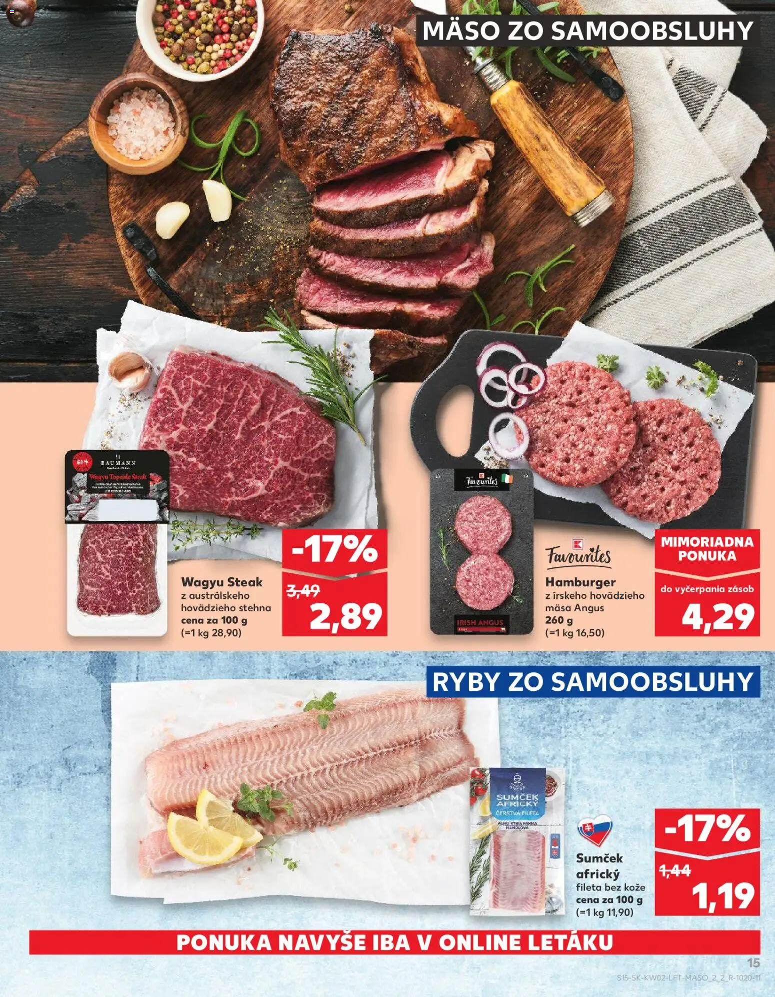 Náhľad Kaufland letáku platného od 08.01.2026 - Mäso, Steak, Ryby
