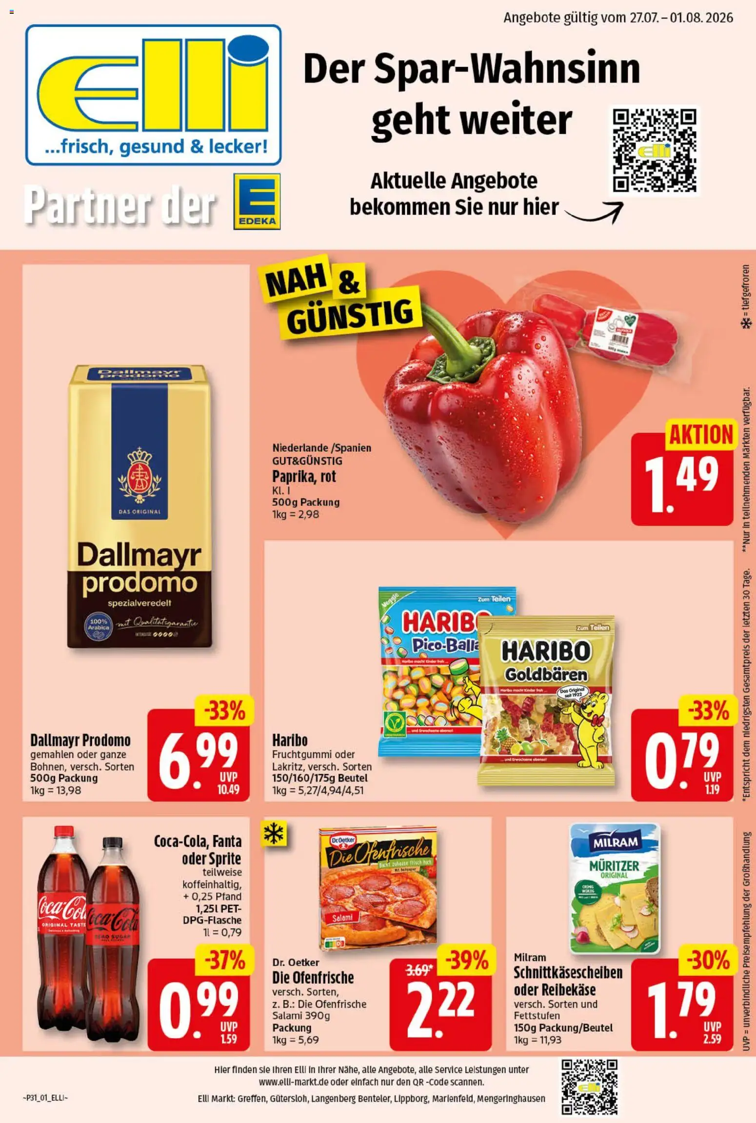 Vorschau von dem Prospekt des Geschäftes Elli Markt, gültig ab dem 27.07.2026
