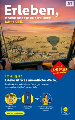 Vorschau der Angebote: Lidl Lidl Erlebe Afrikas unendliche Weite gültig ab 01.08.2026