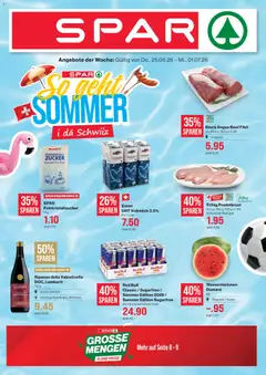 Vorschau des Merkblatts SPAR aktionen vom Shop SPAR gültig von 25.06.2026 bis 01.07.2026
