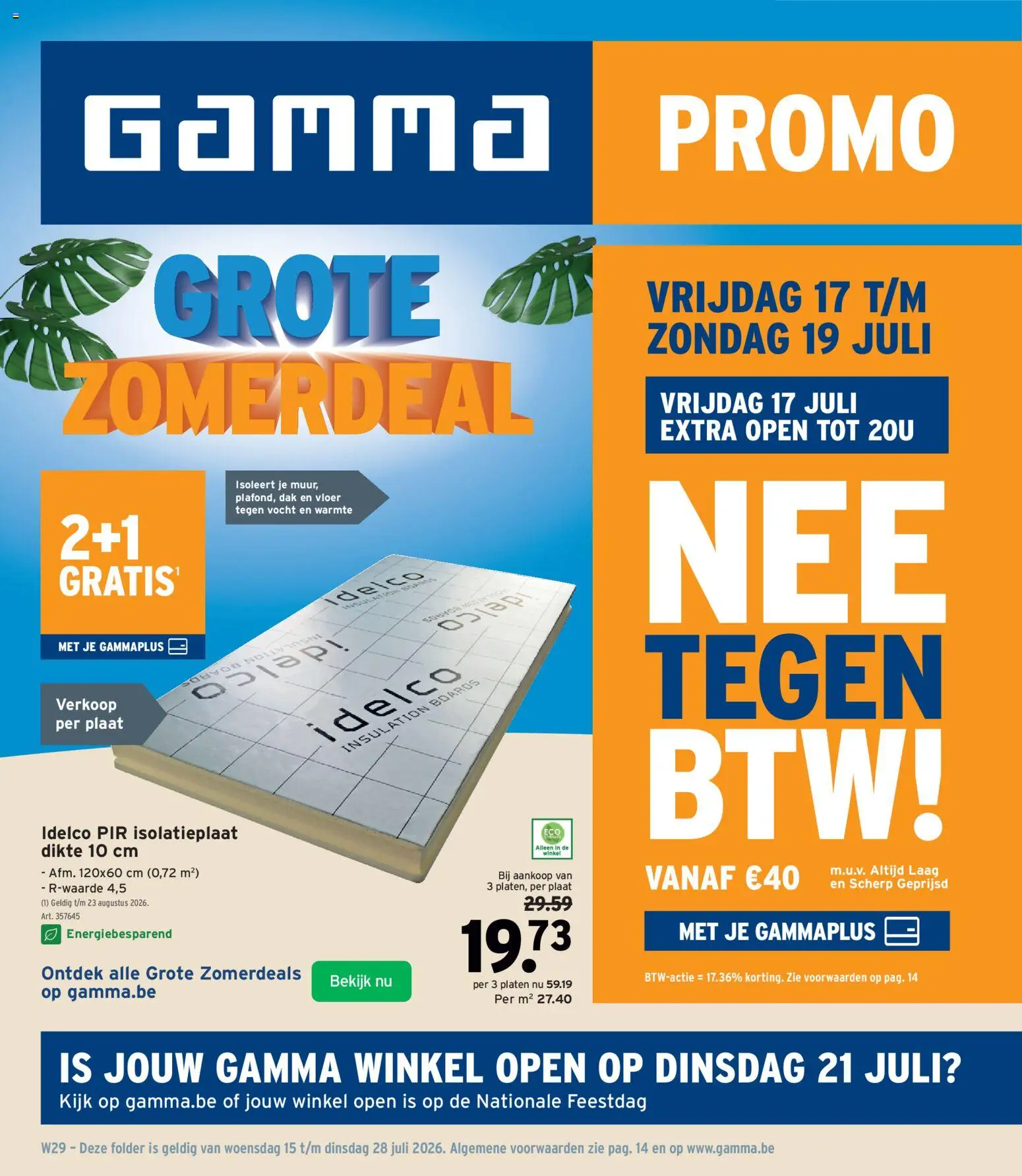 Voorbeeld van GAMMA Folder van winkel GAMMA geldig vanaf 15/07/2026