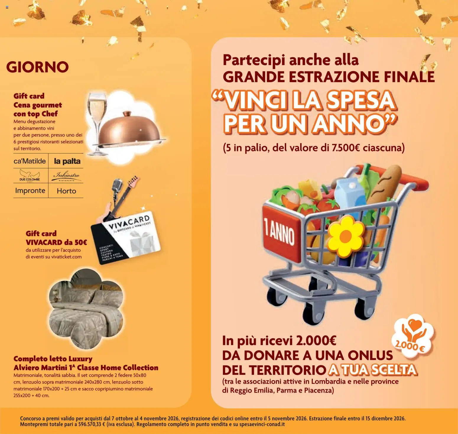Anteprima dell'opuscolo Conad volantino Superstore Lombardia dal negozio Conad valido da 07/10/2026 - Top, Letto, Martini, Copripiumino