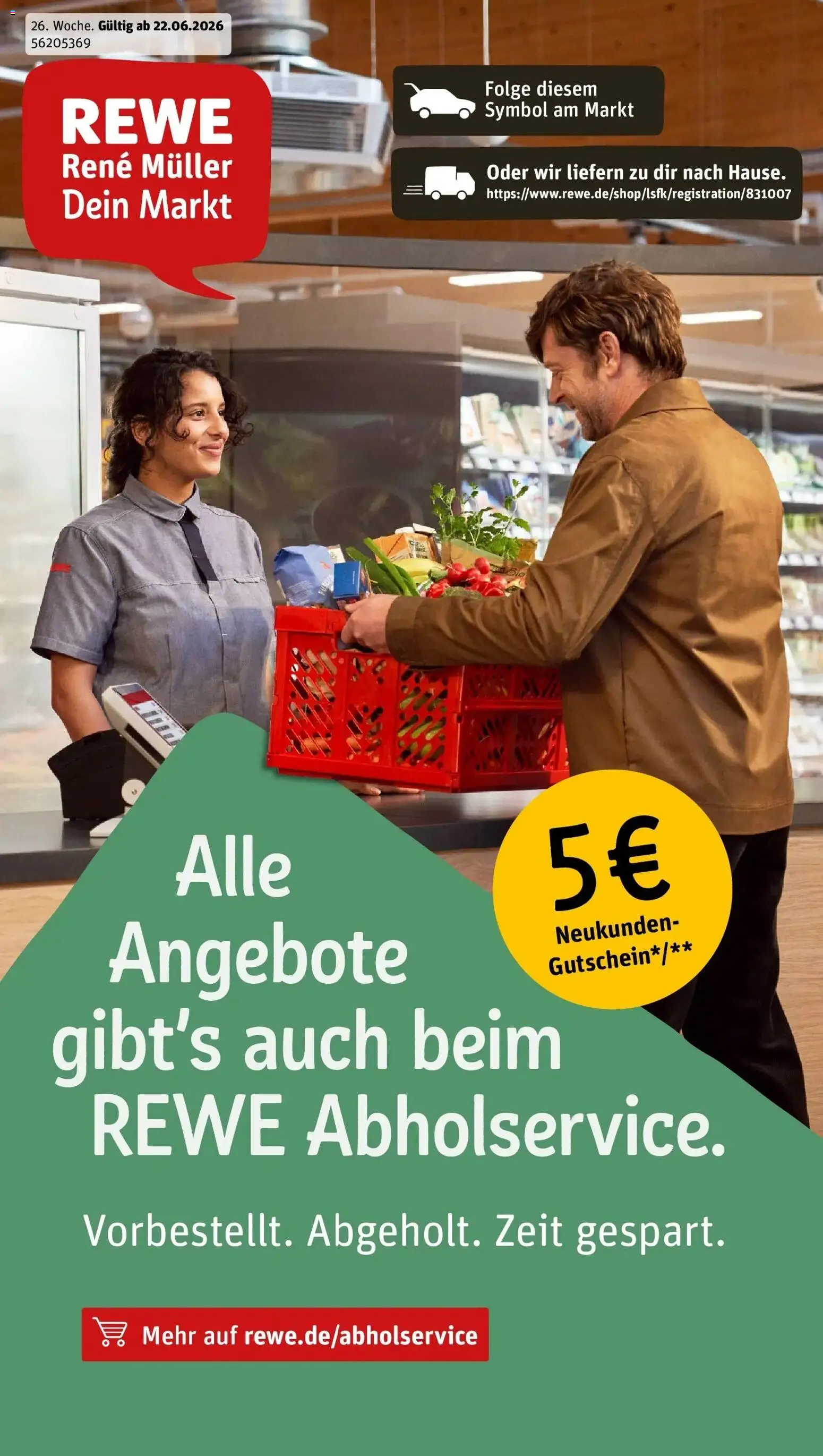Vorschau von dem Prospekt des Geschäftes Rewe, gültig ab dem 21.06.2026