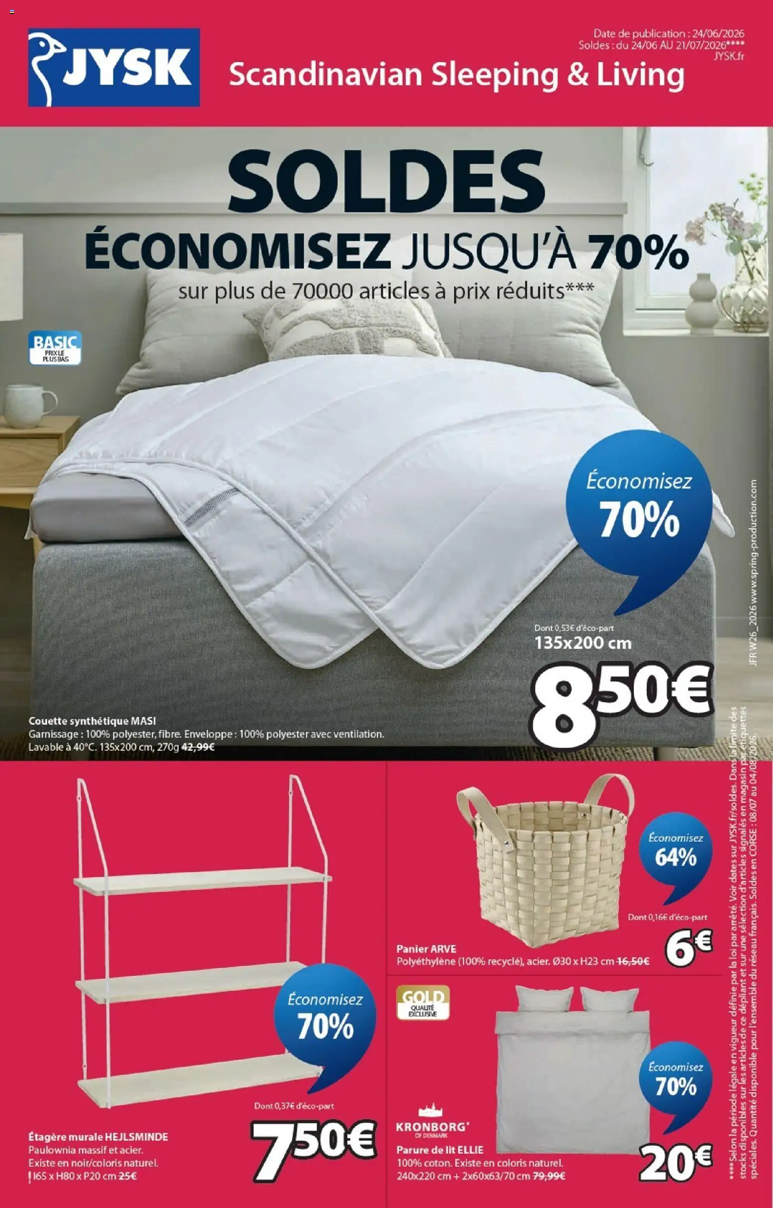Prévisualisation de Jysk soldes du magasin Jysk formulaire valide 24/06/2026