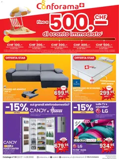 Vorschau des Merkblatts Conforama aktionen IT vom Shop Conforama gültig von 22.07.2026 bis 04.08.2026
