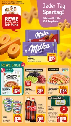 Vorschau von dem Prospekt des Geschäftes Rewe, gültig ab dem 17.08.2026