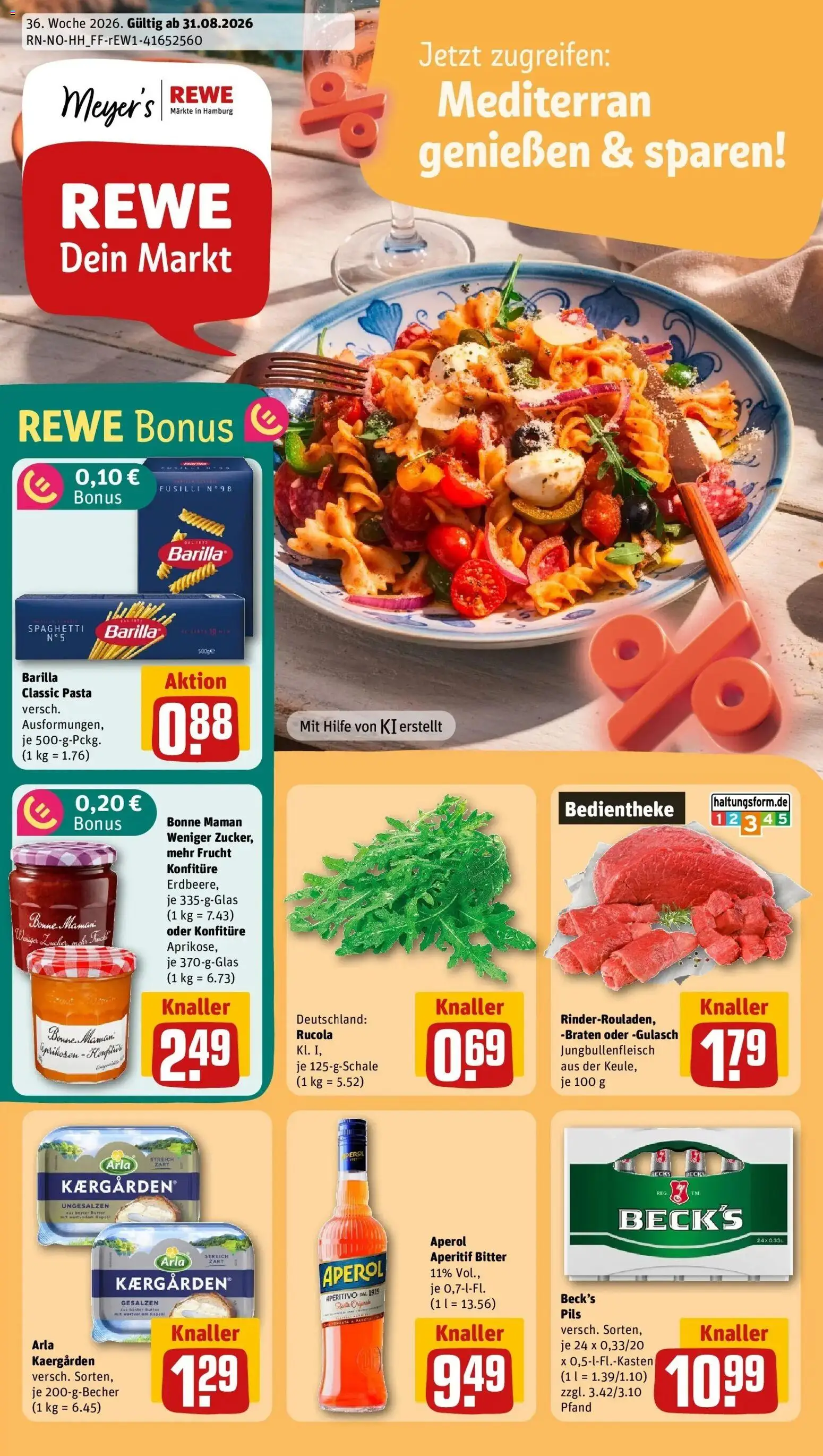 Vorschau von dem Prospekt des Geschäftes Rewe, gültig ab dem 31.08.2026