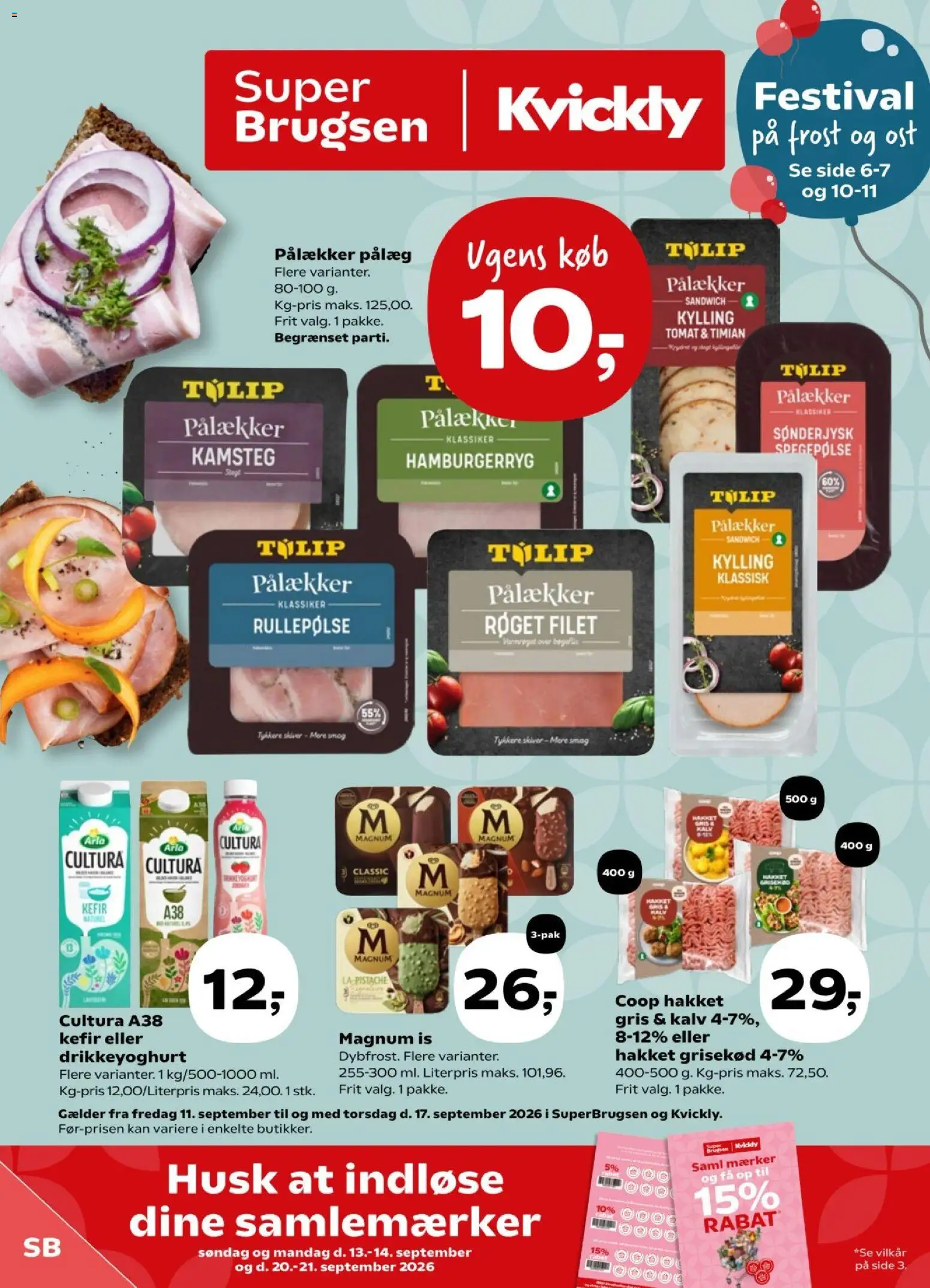 Eksempel på tilbudsavis Super Brugsen - Tilbudsavis uge 37 fra butik Super Brugsen gyldig fra 11/09/2026