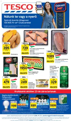 Tesco - Tesco aktuális akciós újság megtekintése, amely érvényes 2026.10.21.-től