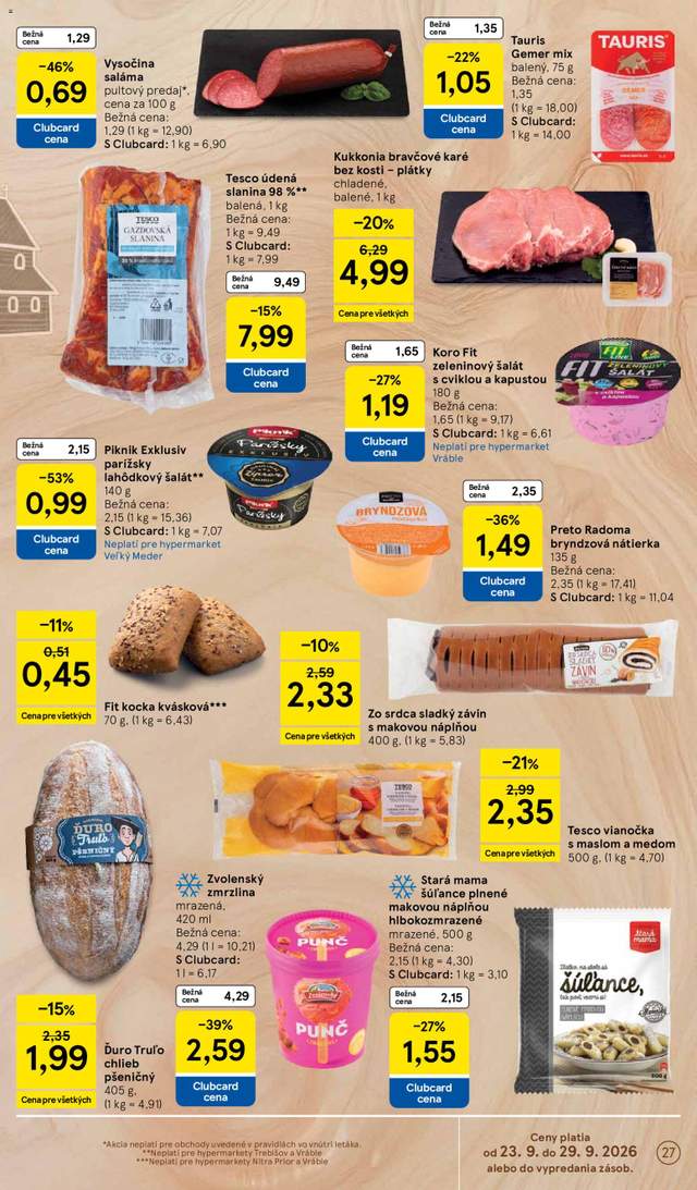 Nový Tesco leták od 23.09.
