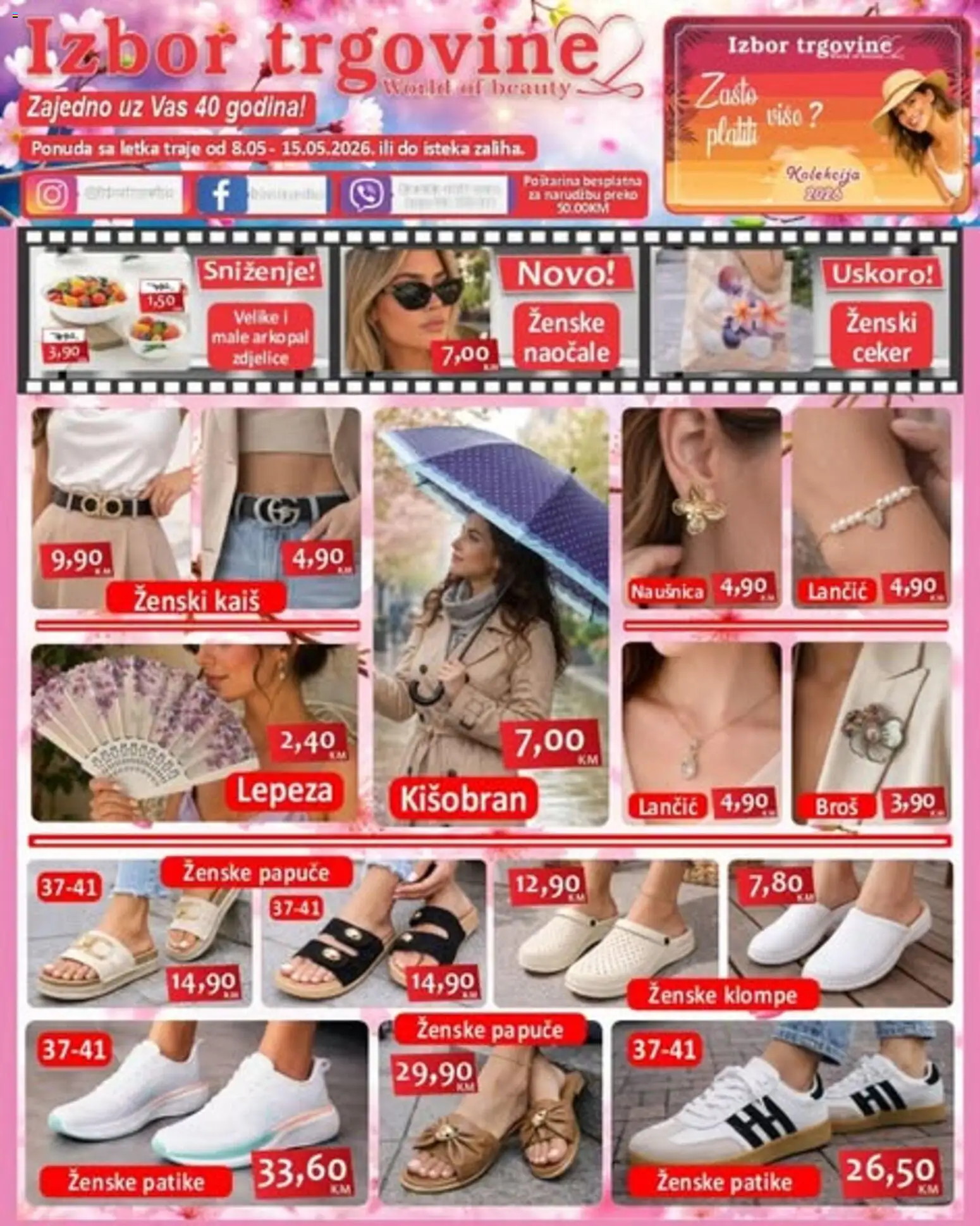 Pregled letka Izbor trgovine katalog trgovine Izbor trgovine vrijedi od 08.05.2026