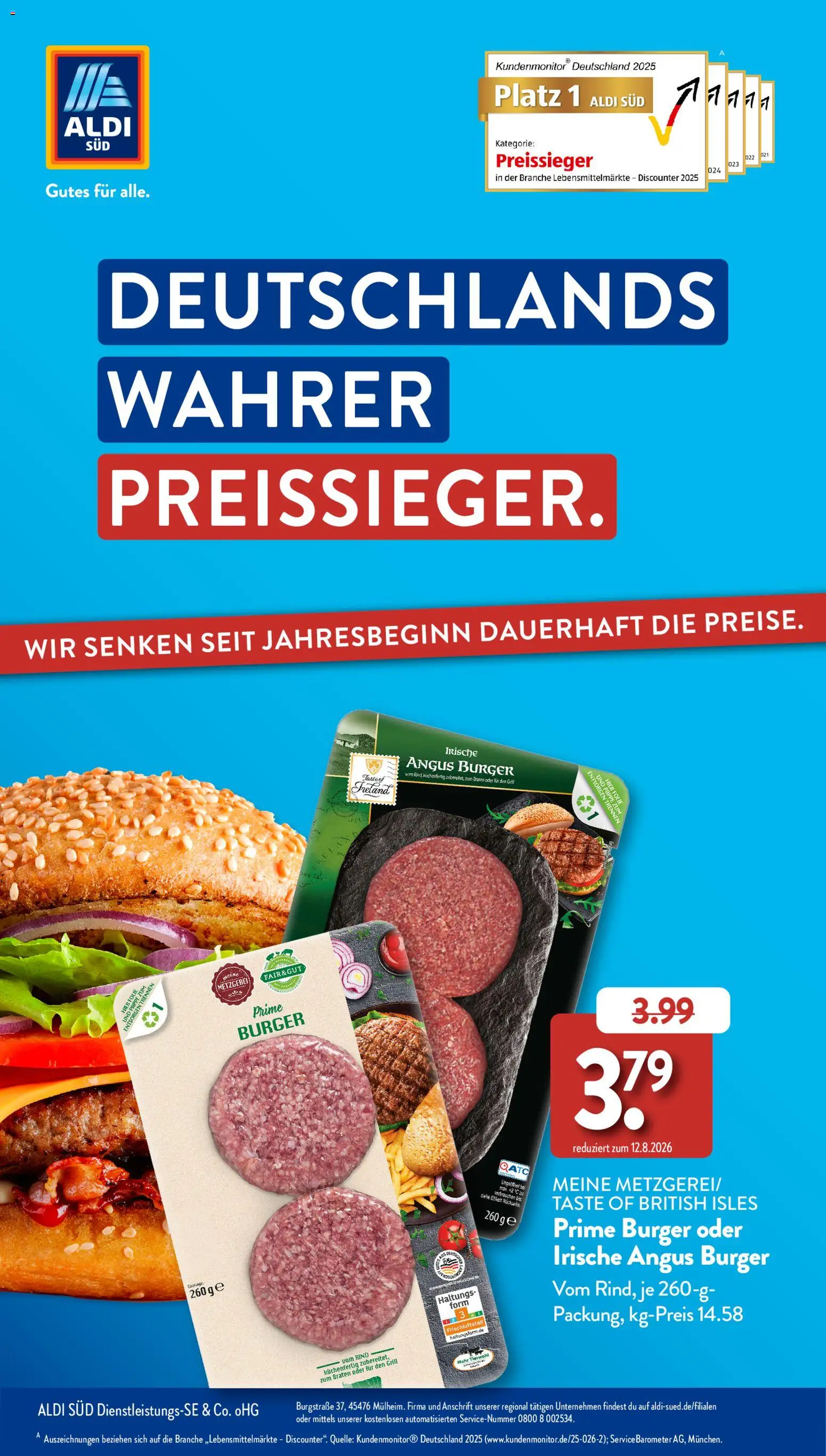 Vorschau von dem Prospekt des Geschäftes Aldi Süd, gültig ab dem 17.08.2026