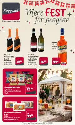 Eksempel på tilbudsavis Fleggaard - Mere fest for pengene fra butik Fleggaard gyldig fra 29/04/2026