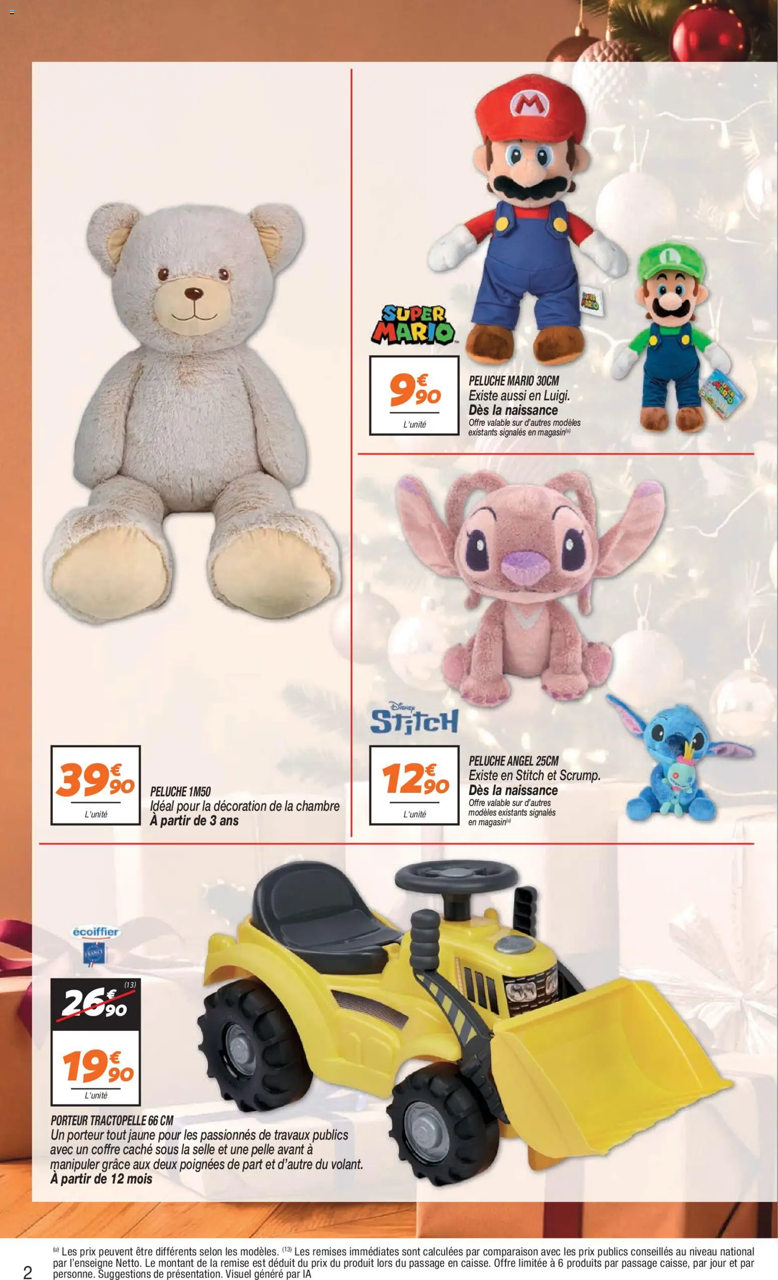 Prévisualisation de Netto - Jouets noël du magasin Netto formulaire valide 03/11/2026 - Décoration, Peluche, Poignées, Pelle