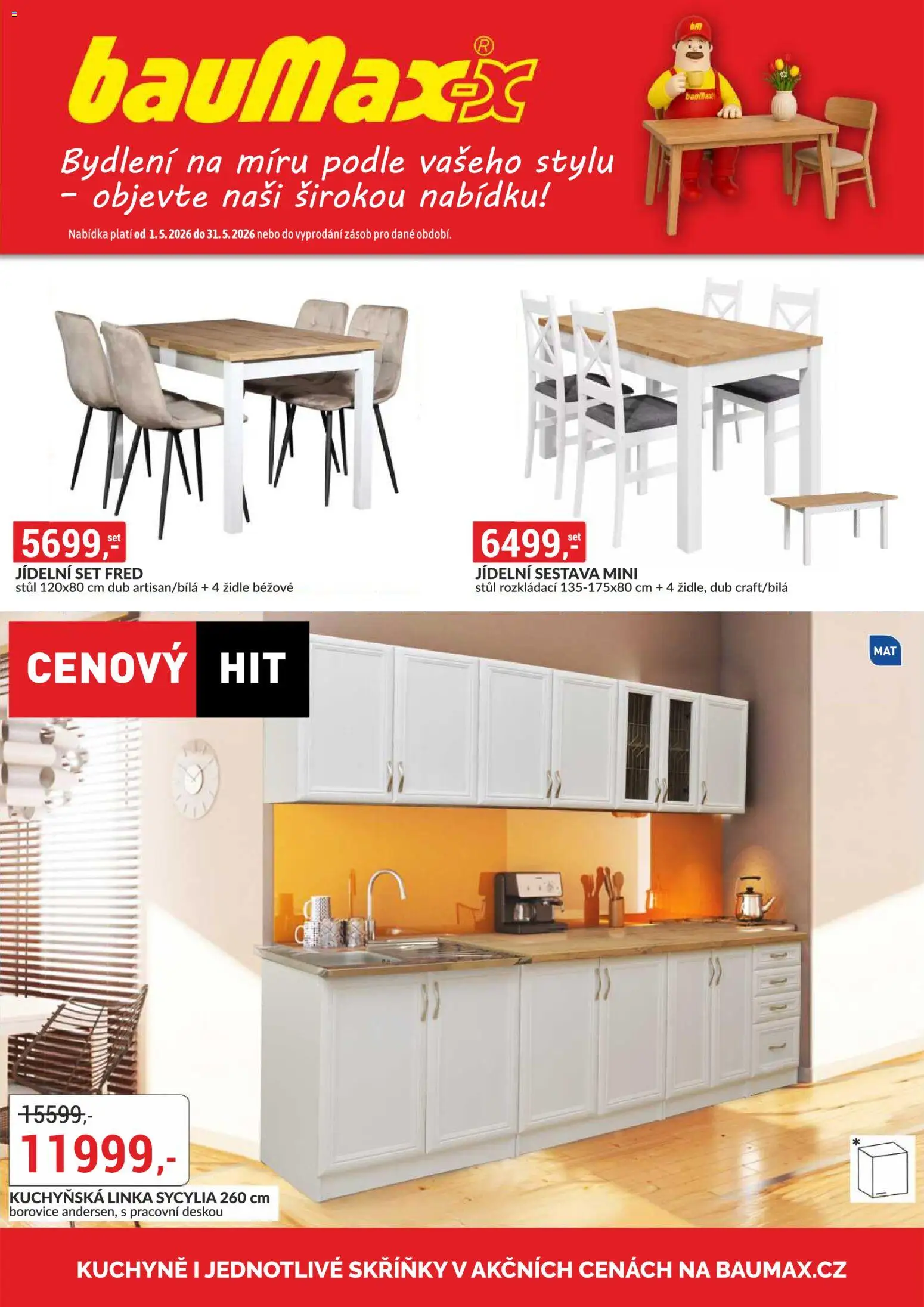 Náhled nabídky: BAUMAX BAUMAX leták - Bydlení na míru platný od 01.05.2026