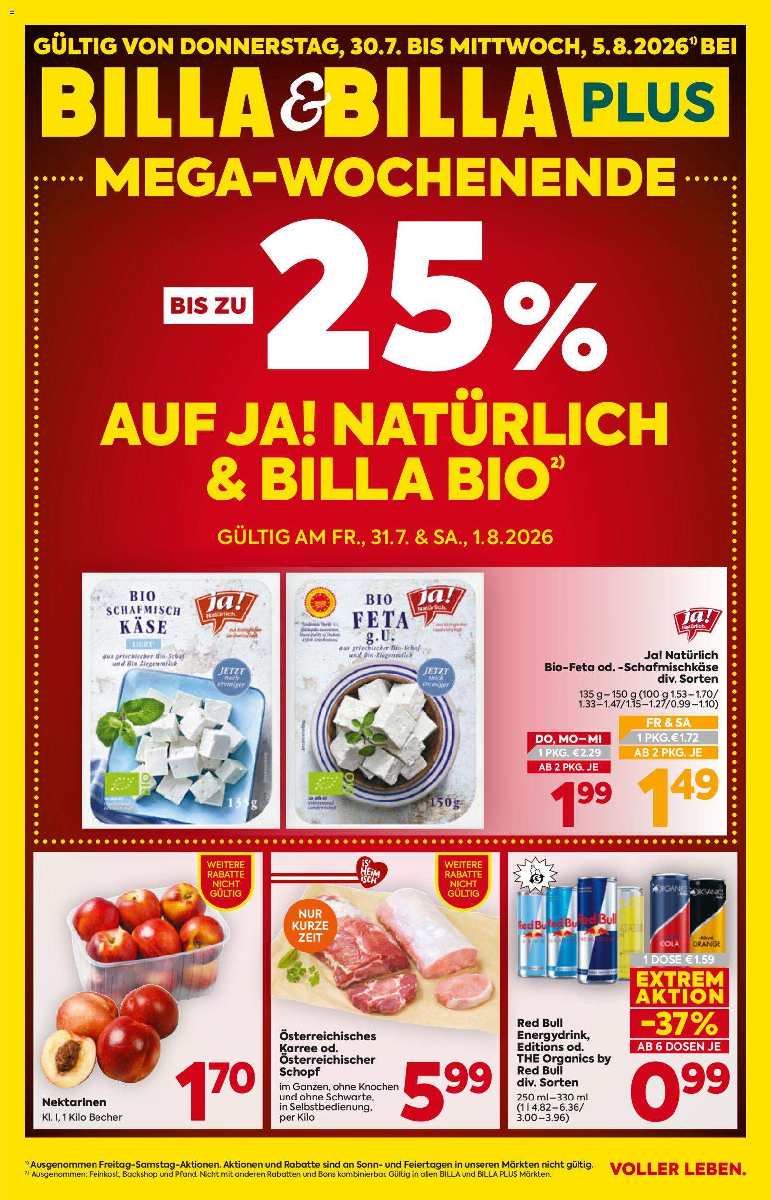 Neues Billa prospekt zum blättern 30.07.