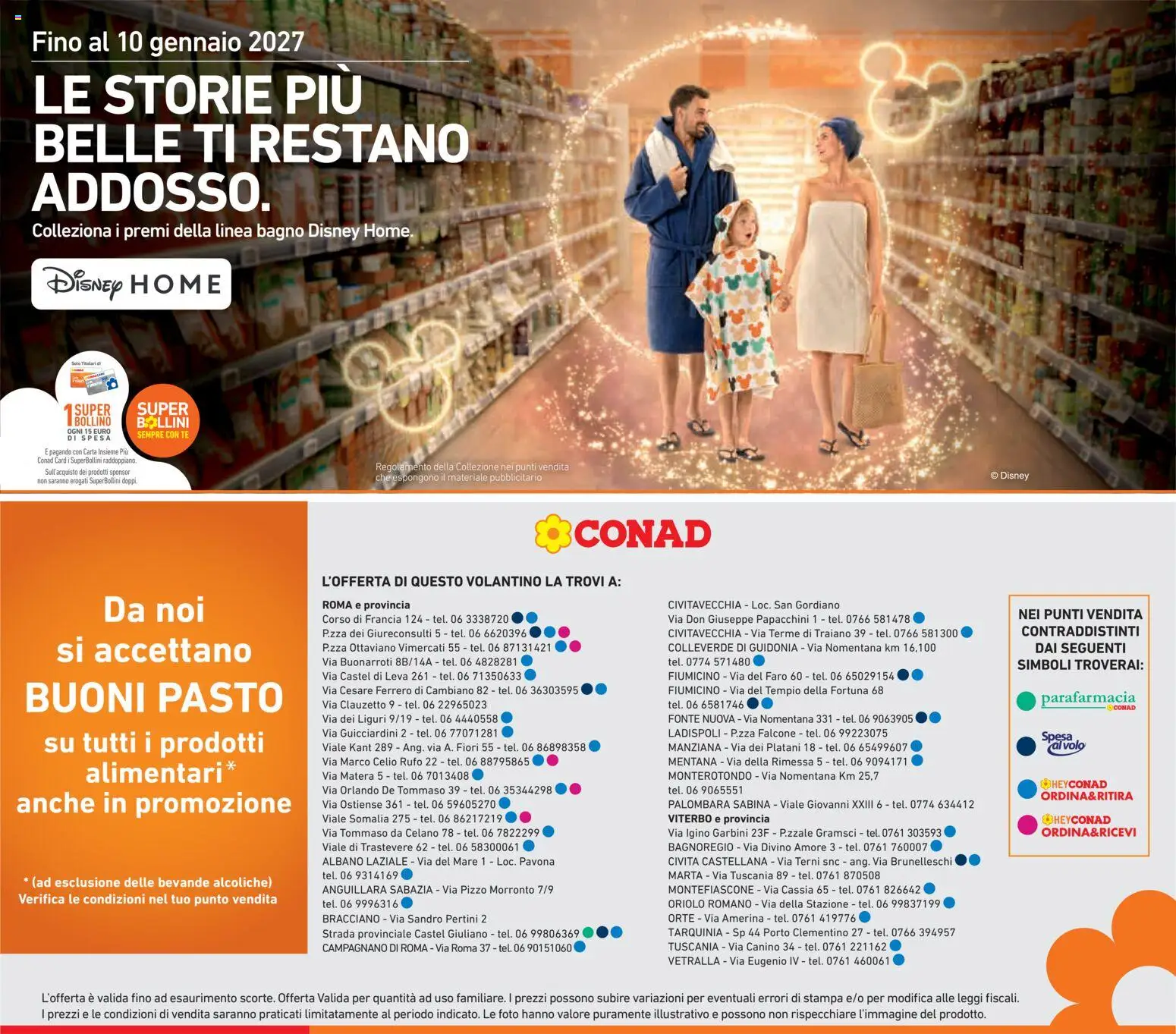 Anteprima dell'opuscolo Conad volantino dal negozio Conad valido da 21/10/2026 - Stampa, Fiori, Bagno, Tè, Bevande