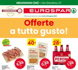 Anteprima dell'opuscolo Eurospar volantino Melegnano dal negozio Eurospar valido da 06/08/2026