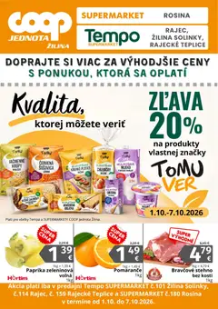 Náhľad COOP Jednota letáku platného od 01.10.2026