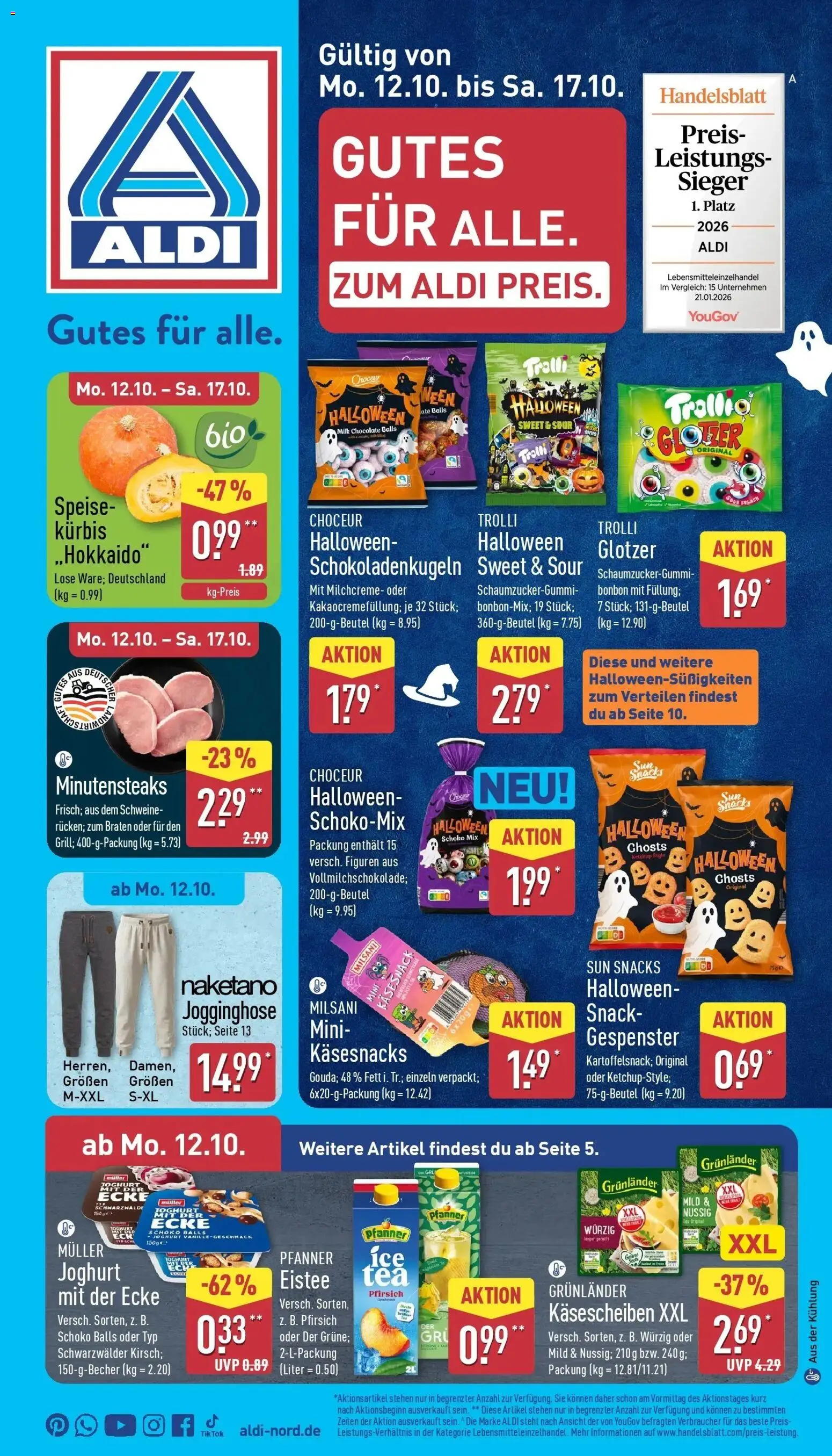 Vorschau von dem Prospekt des Geschäftes Aldi, gültig ab dem 12.10.2026