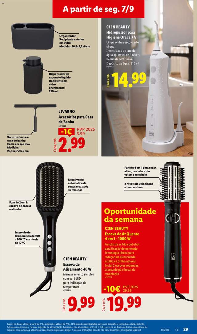 Novo folheto Lidl a partir de 07/09