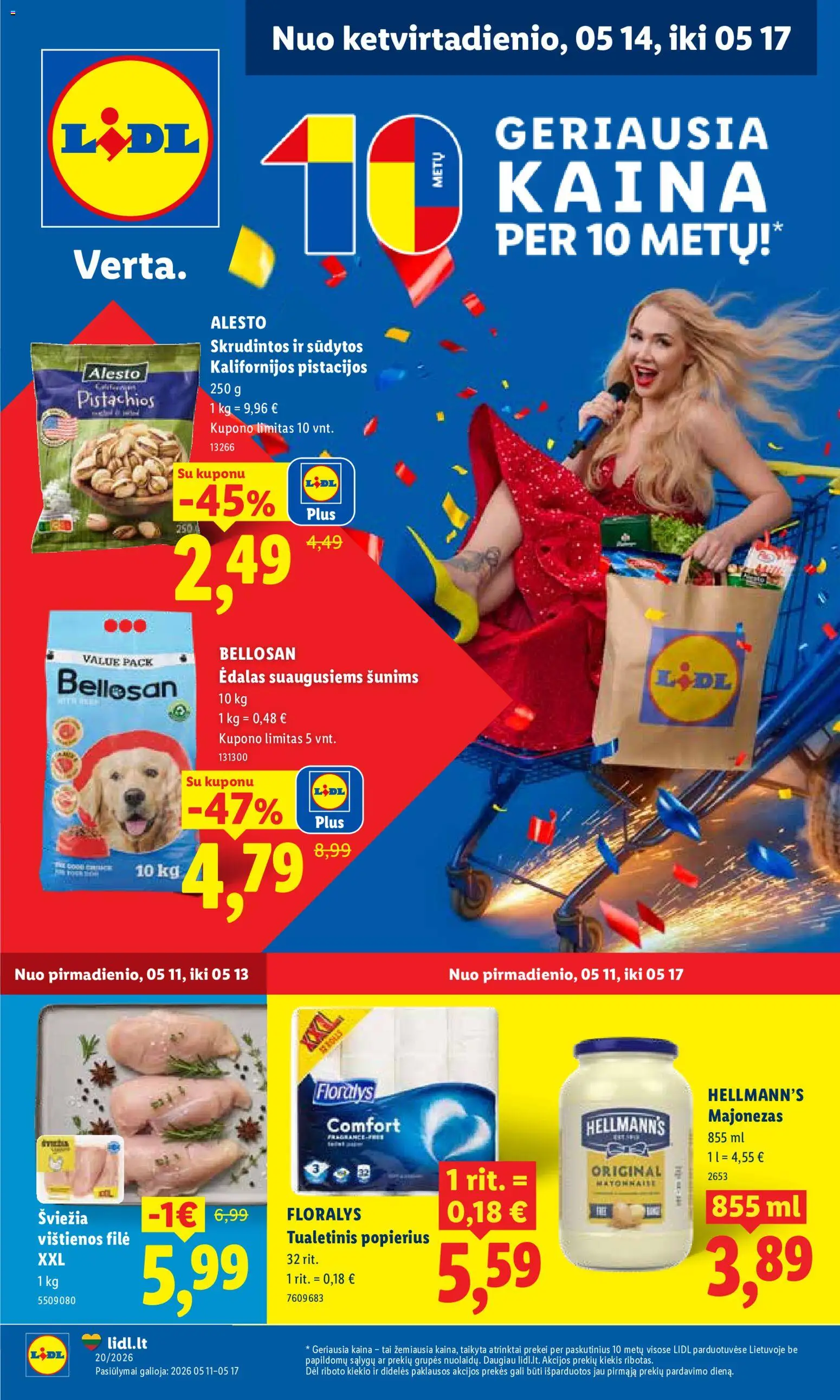 LIDL parduotuvės leidinio LIDL leidinys galiojančio nuo 2026.05.11 peržiūra