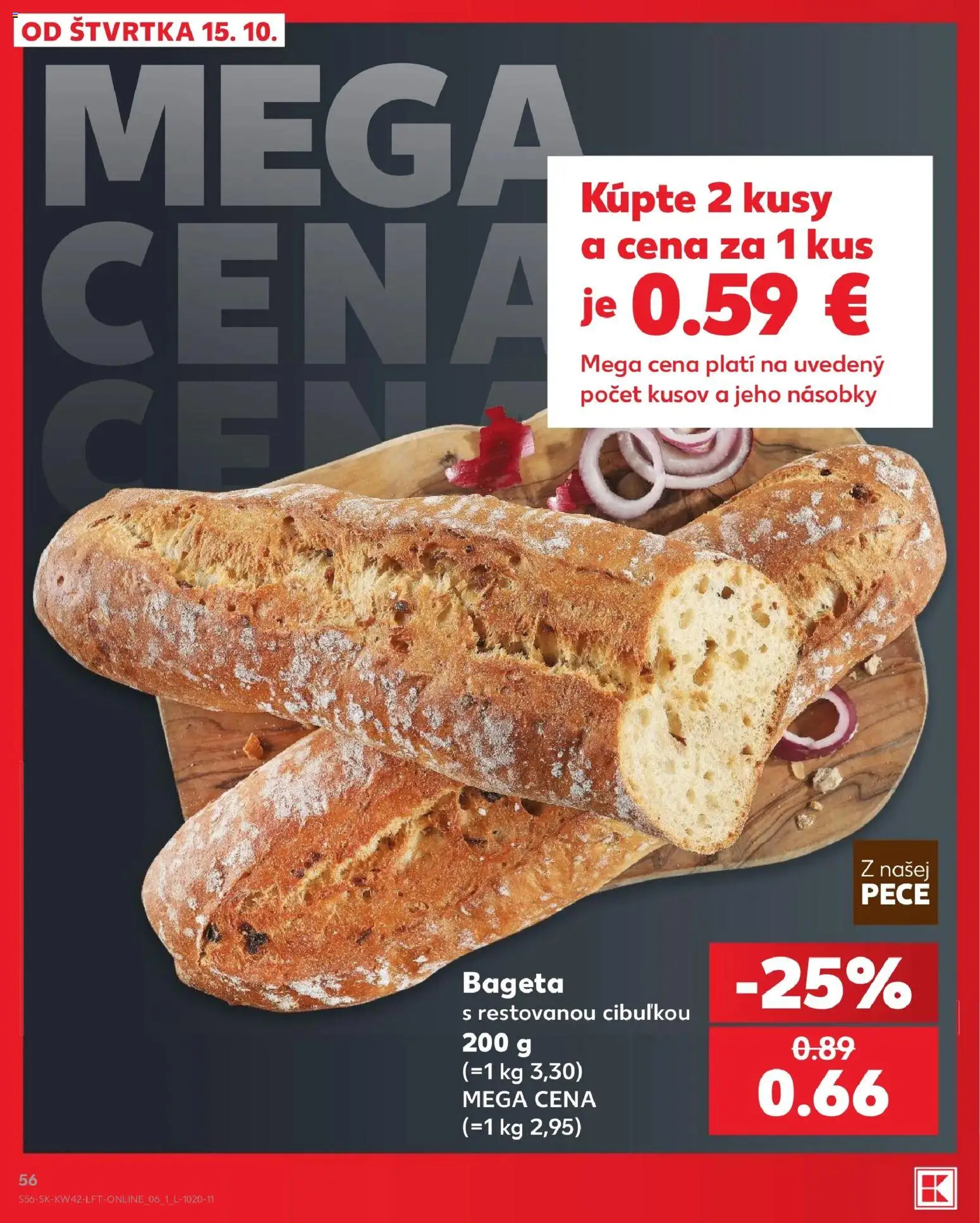 Náhľad Kaufland letáku platného od 15.10.2026 - Bageta