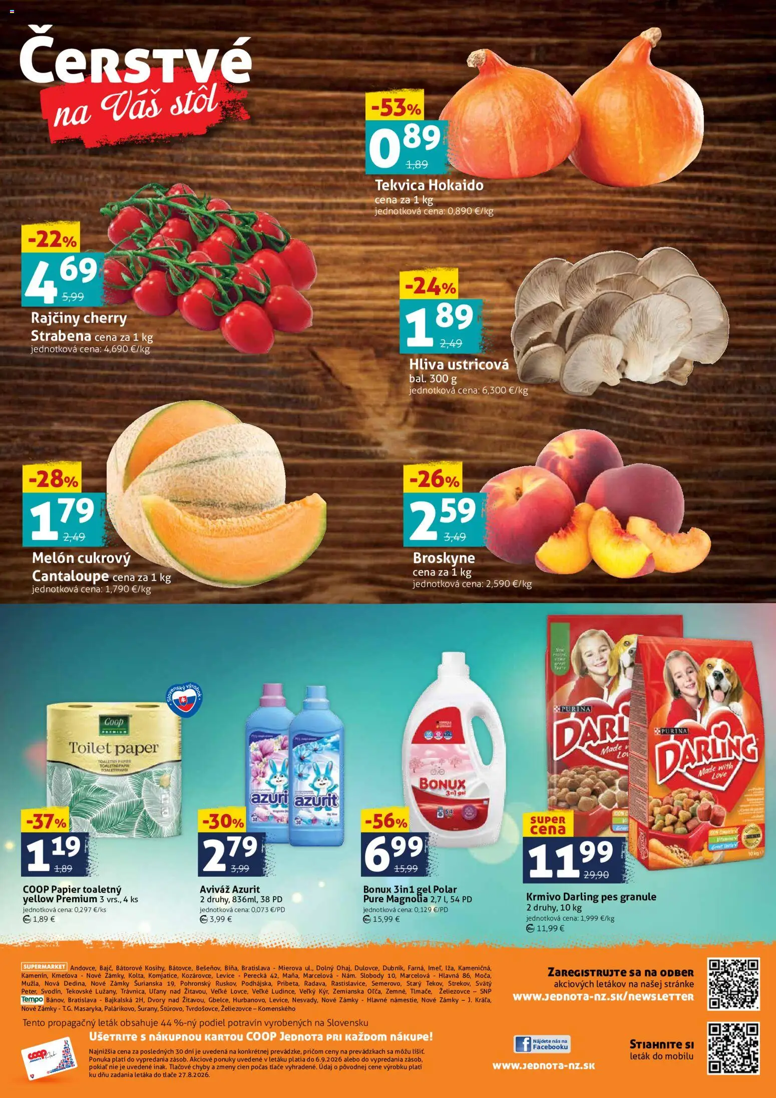 Náhľad COOP Jednota letáku platného od 04.09.2026