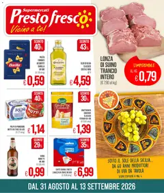 Anteprima dell'opuscolo Presto Fresco volantino dal negozio Presto Fresco valido da 31/08/2026