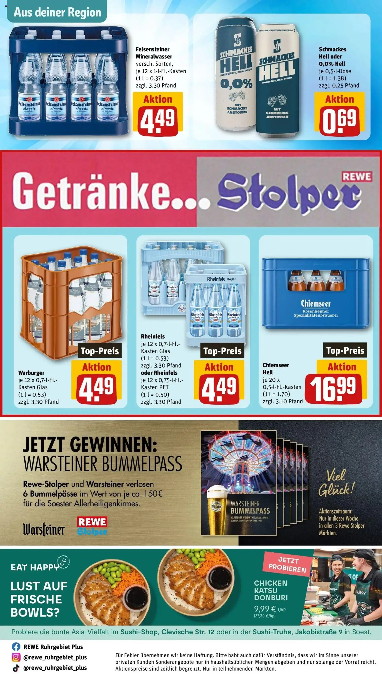 Vorschau von dem Prospekt des Geschäftes Rewe, gültig ab dem 19.10.2026