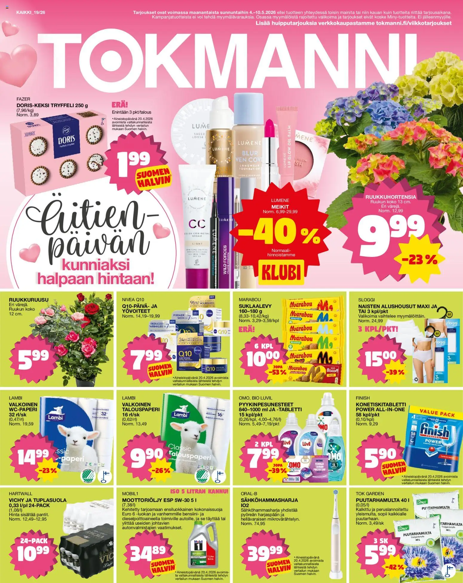 Kaupan Tokmanni Tokmanni tarjoukset esikatselu, voimassa 04/05/2026
