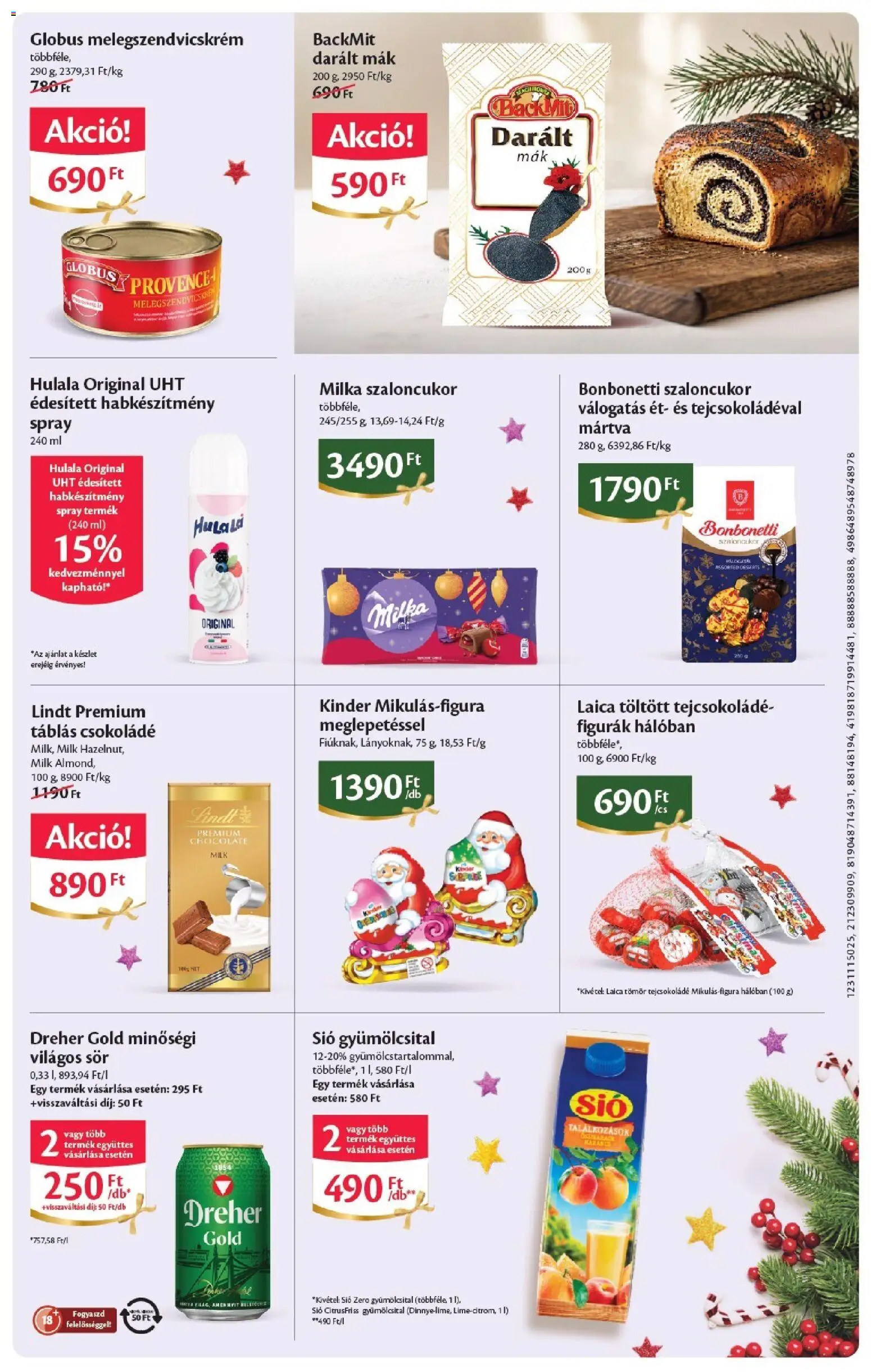 Ecofamily - Ecofamily City akciós újság megtekintése, amely érvényes 2026.11.05.-től - Lindt, Milka, Szaloncukor, Kinder, Dreher, Figurák, Világos sör, Gyümölcsital